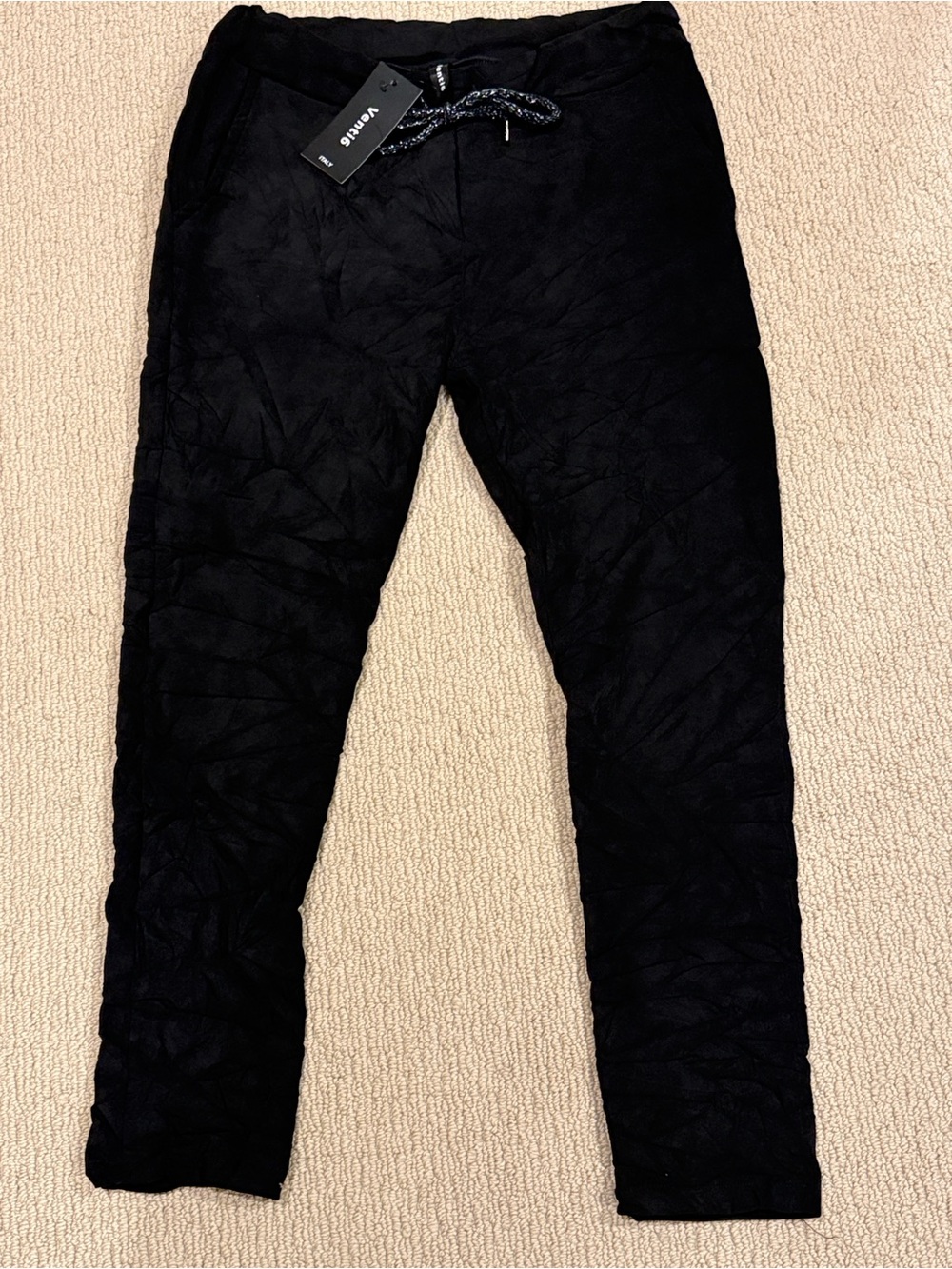 NWT Venti6 Women's Suede Skinny Jogger Pants